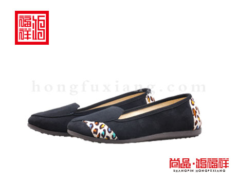 鸿福祥布鞋女鞋N251142黑色轻便鞋