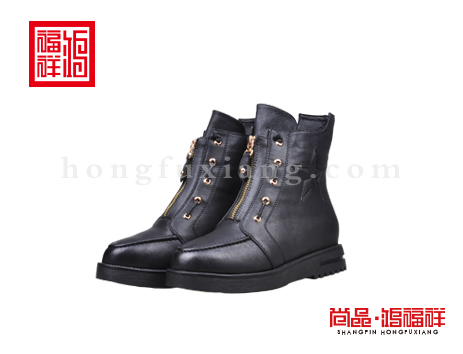 鸿福祥布鞋女鞋D152136黑色风尚鞋