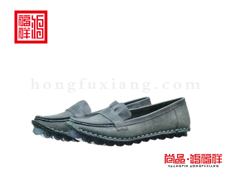 鸿福祥布鞋女鞋N251150绿色漫步鞋