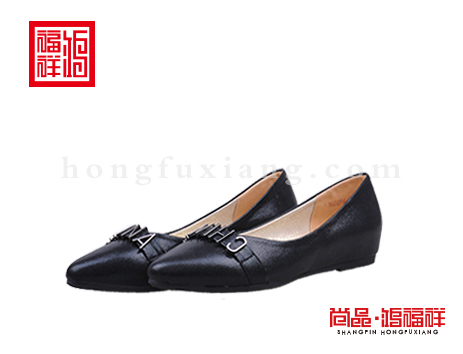 鸿福祥布鞋女鞋N262096黑色风尚鞋