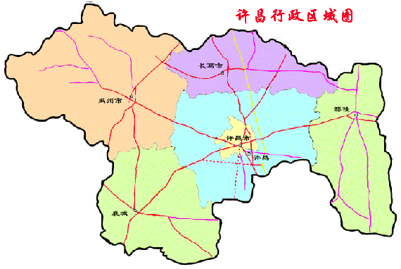 河南许昌地理位置图片